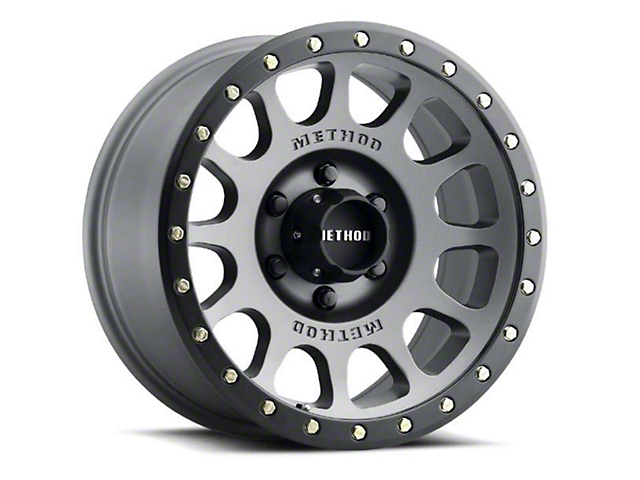 Method Race Wheels MR305 NV Titanium with Matte Black Lip 8-Lug Wheel; 20x9; 18mm Offset (19-23 RAM 2500)