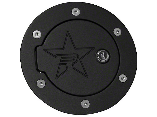 RBP RX-2 Locking Fuel Door; Black (15-19 Sierra 2500 HD)