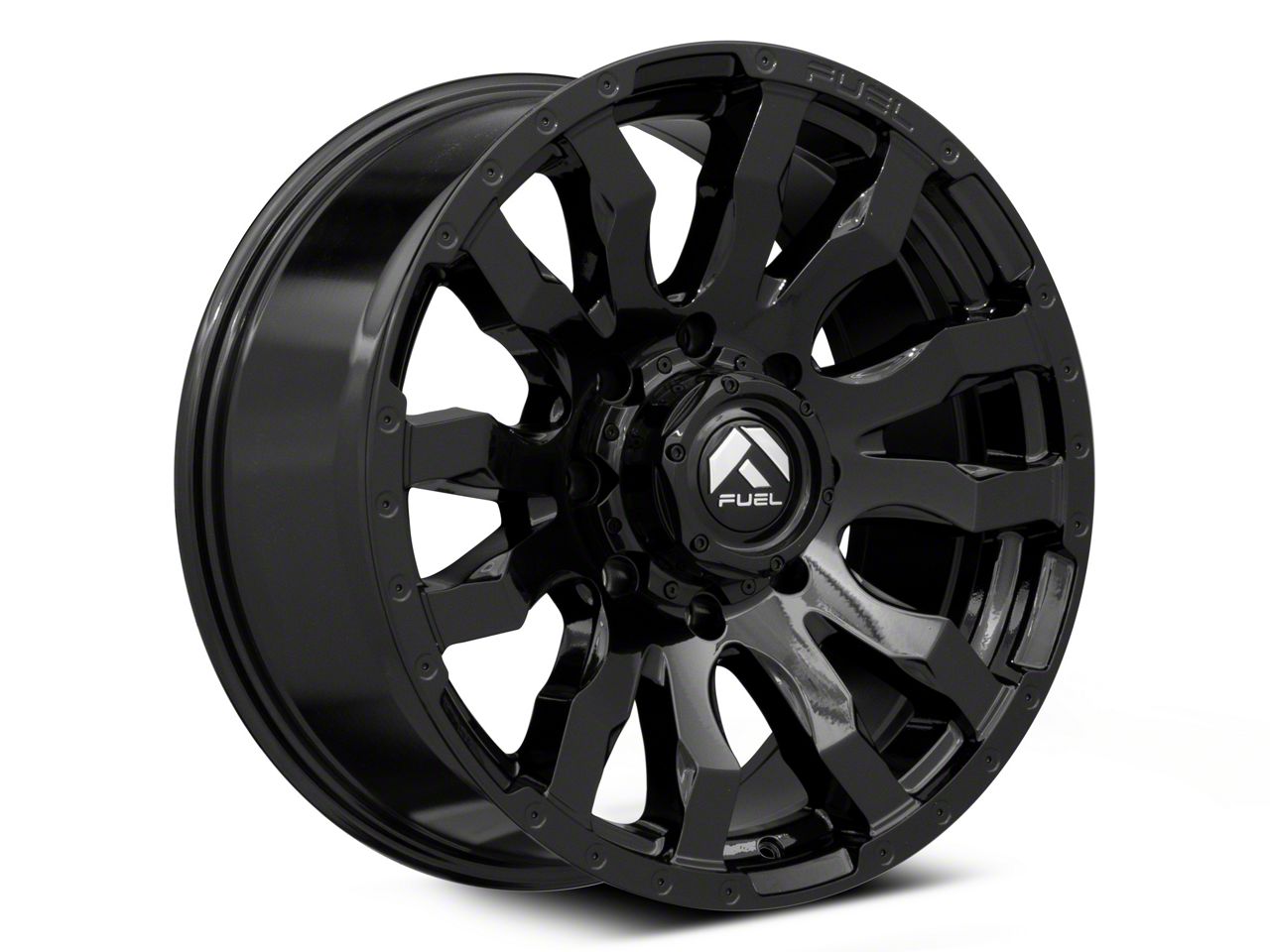 Fuel Wheels Silverado 2500 Blitz Gloss Black 8-Lug Wheel; 17x9; -12mm ...