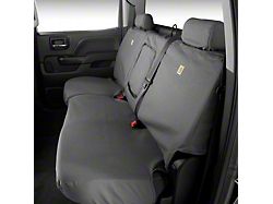 Covercraft SeatSaver Custom Second Row Seat Cover; Carhartt Gravel (19-23 Sierra 1500 Crew Cab w/o Fold-Down Armrest)