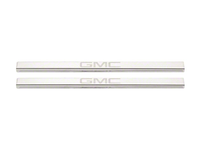Putco Stainless Steel Door Sills with GMC Etching (20-22 Sierra 2500 HD Regular Cab, Double Cab)