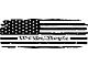 Tailgate Tattered We The People Flag Decal; Gloss Black (07-24 Tundra)