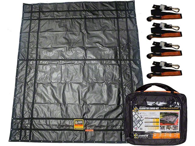 Gladiator Cargo Nets Waterproof Cargo Net; Large (07-24 Tundra w/ 8-Foot Bed)