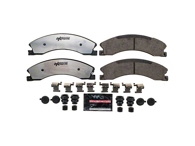 Power Stop Z36 Extreme Truck and Tow Carbon-Fiber Ceramic Brake Pads; Rear Pair (15-21 Sierra 2500 HD)