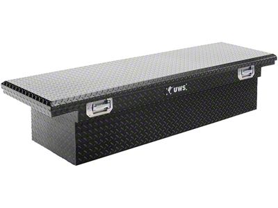 UWS 69-Inch Aluminum Low Profile Crossover Tool Box with Pull Handles; Gloss Black (04-15 Titan)