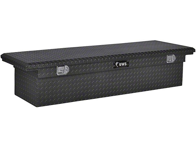 UWS 69-Inch Aluminum Low Profile Crossover Tool Box; Matte Black (07-21 Tundra w/ 6-1/2-Foot & 8-Foot Bed)