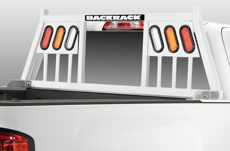 BackRack Titan Three Light Headache Rack Frame; White 148TLW (04-24 ...