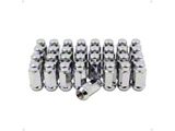 Chrome Bulge Acorn Lug Nut Kit; 14mm x 1.5; Set of 32 (07-26 Sierra 2500 HD)