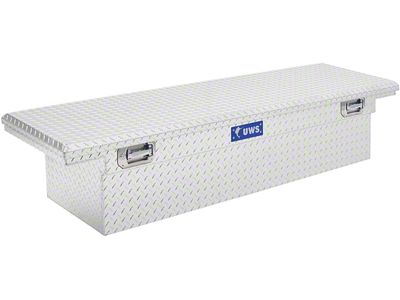UWS 69-Inch Aluminum Low Profile Crossover Tool Box with Pull Handles; Bright (04-15 Titan)