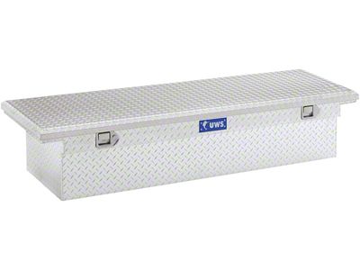 UWS 69-Inch Aluminum Low Profile Crossover Tool Box; Bright (07-21 Tundra w/ 6-1/2-Foot & 8-Foot Bed)