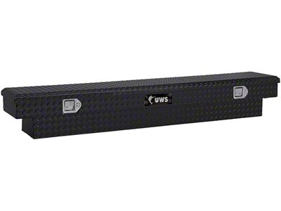 UWS 69-Inch Aluminum Slim-Line Crossover Tool Box; Gloss Black (04-15 Titan)