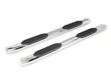 RedRock 6-Inch Oval Bent End Side Step Bars; Stainless Steel (20-26 Sierra 2500 HD Crew Cab)