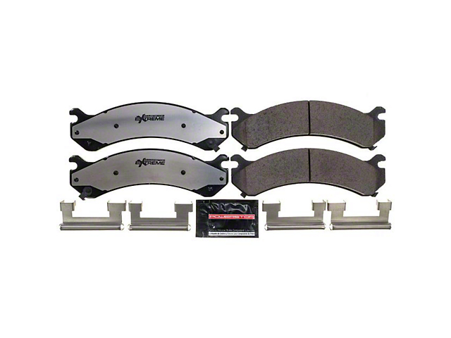 PowerStop Z36 Extreme Truck and Tow Carbon-Fiber Ceramic Brake Pads; Front Pair (07-10 Sierra 2500 HD)