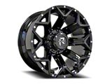 RV-202 Gloss Black with Dots 8-Lug Wheel; 20x9; 0mm Offset (20-26 Silverado 2500 HD)