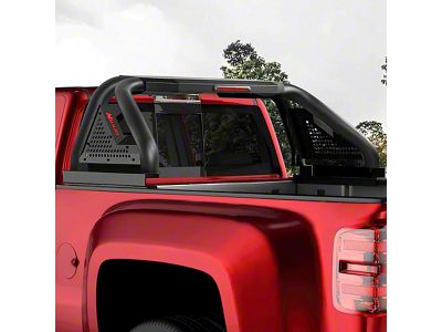 Nilight Truck Bed Chase Rack Roll Bar Cargo Carrier Basket; Chrome (14-24 Tundra)