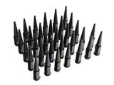 SpeedForm Black Spiked Lug Nut Kit; 14mm x 1.5; Set of 32 (07-26 Sierra 2500 HD)