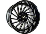 Arkon Off-Road Caesar Gloss Black Milled 8-Lug Wheel; 22x12; -51mm Offset (19-26 RAM 2500)