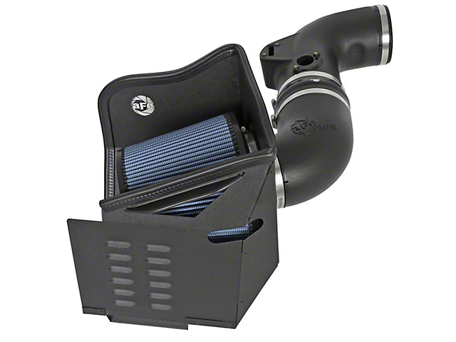 AFE Magnum FORCE Stage 2 Cold Air Intake with Pro 5R Oiled Filter; Black (11-16 6.6L Duramax Sierra 2500 HD)