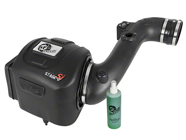 AFE Magnum FORCE Stage 2 Si Cold Air Intake with Pro DRY S Filter; Black (11-16 6.6L Duramax Sierra 2500 HD)