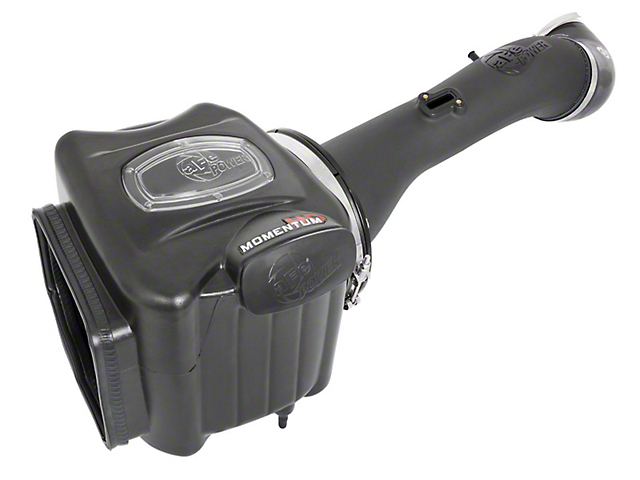 AFE Momentum GT Cold Air Intake with Pro DRY S Filter; Black (16-19 6.0L Sierra 2500 HD)