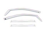 Putco Element Chrome Window Visors; Channel Mount; Front and Rear (20-26 Silverado 2500 HD Crew Cab)