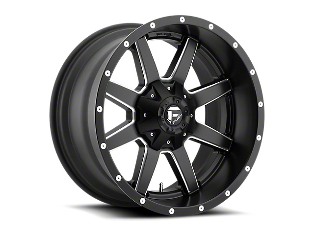 Fuel Wheels Maverick Matte Black Milled 8-Lug Wheel; 20x10; -18mm Offset (11-14 Sierra 2500 HD)