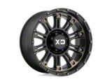XD Hoss II Satin Black Machined Dark Tint 8-Lug Wheel; 20x10; -24mm Offset (20-26 Silverado 2500 HD)