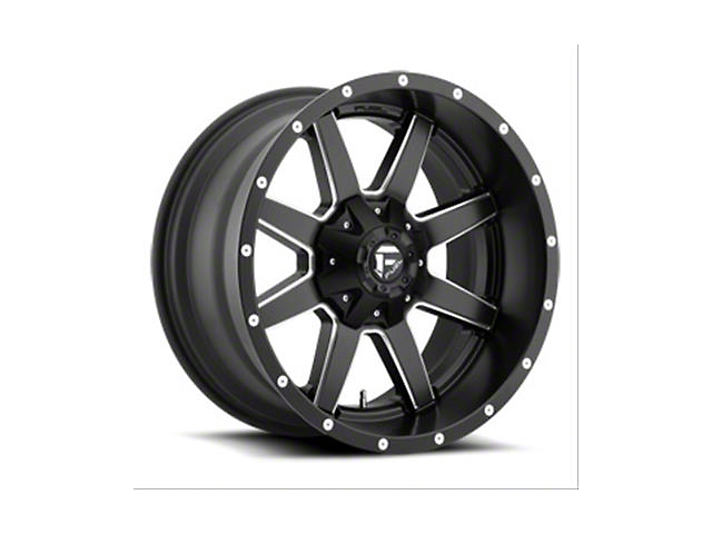 Fuel Wheels Maverick Matte Black Milled 8-Lug Wheel; 22x10; -24mm Offset (20-23 Sierra 2500 HD)
