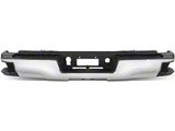 Rear Bumper; Not Pre-Drilled for Backup Sensors; Chrome (15-19 Sierra 3500 HD w/ Hitch Draw Bar)
