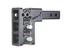 Gen-Y Hitch Mega-Duty 10K Adjustable 2-Inch Receiver Hitch; 5-Inch Drop (Universal; Some Adaptation May Be Required)