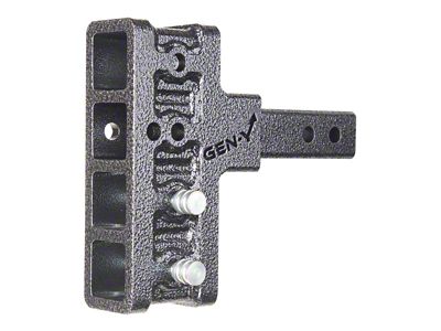 Gen-Y Hitch Mega-Duty 16K Adjustable 2-Inch Receiver Hitch Shank; 5-Inch Offset Drop (Universal; Some Adaptation May Be Required)