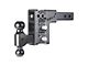 Gen-Y Hitch Mega-Duty 10K Adjustable 2-Inch Receiver Hitch Dual-Ball Mount; 5-Inch Drop (Universal; Some Adaptation May Be Required)