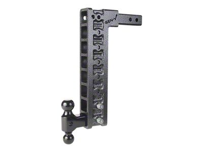 Gen-Y Hitch Mega-Duty 10K Adjustable 2-Inch Receiver Hitch Dual-Ball Mount with Stabilizer Bars; 17.50-Inch Drop (Universal; Some Adaptation May Be Required)