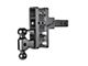 Gen-Y Hitch Mega-Duty 10K Adjustable 2-Inch Receiver Hitch Dual-Ball Mount with Pintle Lock; 5-Inch Offset Drop (Universal; Some Adaptation May Be Required)