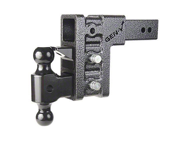 Gen-Y Hitch Mega-Duty 2-Inch Receiver Hitch 32K Adjustable Ball Mount; 6-Inch Offset Drop (Universal; Some Adaptation May Be Required)