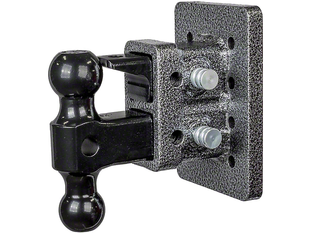 Gen-Y Hitch Mega-Duty 2-Inch Receiver Hitch Bolt-On 16K Adjustable Ball Mount with Pintle Lock; 2.50-Inch Drop (Universal; Some Adaptation May Be Required)