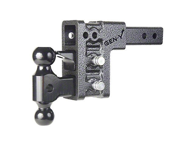 Gen-Y Hitch Mega-Duty 2-Inch Receiver Hitch Bolt-On Adjustable Ball Mount; 2.50-Inch Drop (Universal; Some Adaptation May Be Required)