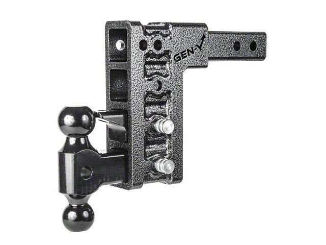 Gen-Y Hitch Mega-Duty Bolt-On 16K Adjustable 2-Inch Receiver Hitch Dual-Ball Mount; 7.50-Inch Drop (Universal; Some Adaptation May Be Required)