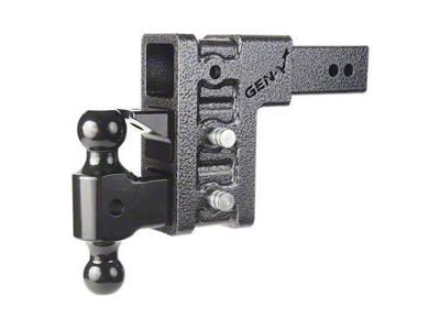 Gen-Y Hitch Mega-Duty 32K Adjustable 3-Inch Receiver Hitch Dual-Ball Mount with Pintle Lock; 12-Inch Drop (Universal; Some Adaptation May Be Required)
