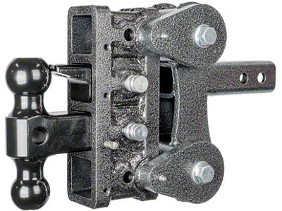 Gen-Y Hitch The BOSS Torsion-Flex 10K Adjustable 2-Inch Receiver Hitch Dual-Ball Mount with Pintle Lock; 5-Inch Drop (Universal; Some Adaptation May Be Required)
