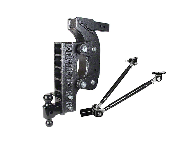 Gen-Y Hitch The Boss 2.50-Inch Receiver Hitch 21K Adjustable Torsion-Flex Ball Mount with Stabilizer Bars; 21-Inch Drop (Universal; Some Adaptation May Be Required)