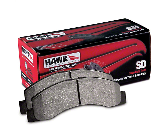 Hawk Performance SuperDuty Brake Pads; Front Pair (07-10 Sierra 2500 HD)