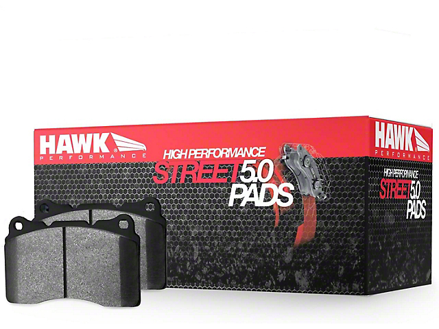 Hawk Performance HPS 5.0 Brake Pads; Rear Pair (07-10 Sierra 2500 HD SRW)