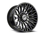 XF Offroad XF-237 Gloss Black and Brushed Double Dark Tint 8-Lug Wheel; 24x12; -44mm Offset (99-07 F-350 Super Duty SRW)