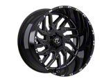 TIS 544 Gloss Black Milled 8-Lug Wheel; 20x9; 1mm Offset (10-18 RAM 3500 SRW)