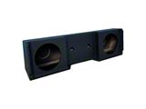 King Boxes 10-Inch Dual Downfire Sealed Subwoofer Box; Charcoal Sprayed Finish (01-06 Sierra 3500 HD Extended Cab)