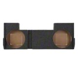 Dual 12-Inch Down Firing Subwoofer Box; Carpeted (01-06 Silverado 3500 HD Crew Cab)