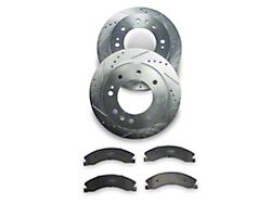 C&L Super Sport HD 8-Lug Brake Rotor and Pad Kit; Front (12-19 Sierra 2500 HD)