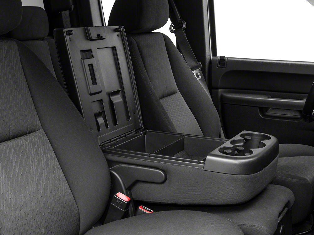 RedRock Replacement Leather Center Console Cover Only; Black (0714