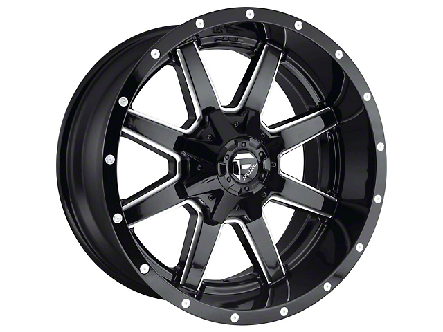Fuel Wheels Maverick Gloss Black Milled 8-Lug Wheel; 18x9; 20mm Offset (11-14 Sierra 2500 HD)
